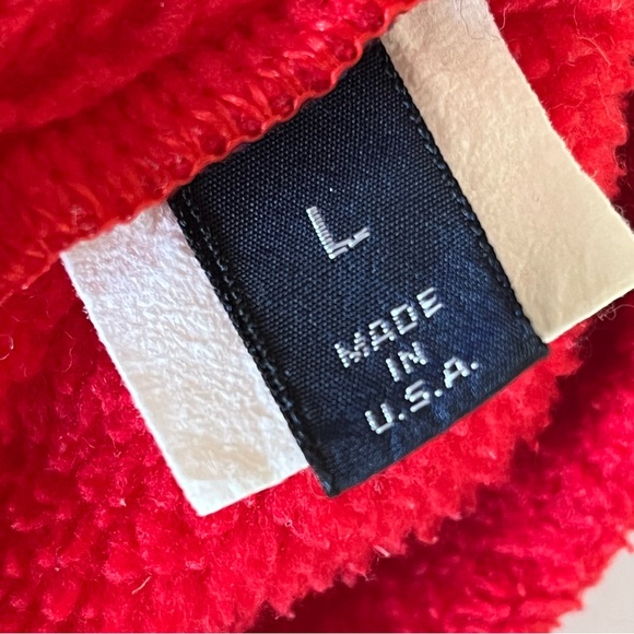 Patagonia & Lands' End Fleece Beanie Set - Solid Red and Blue L Price Firm - Picture 4 of 9